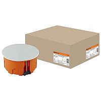 Распаячная коробка СП D80х40мм²  крышка, пл. лапки, IP20 |  код. SQ1403-1025 |  TDM